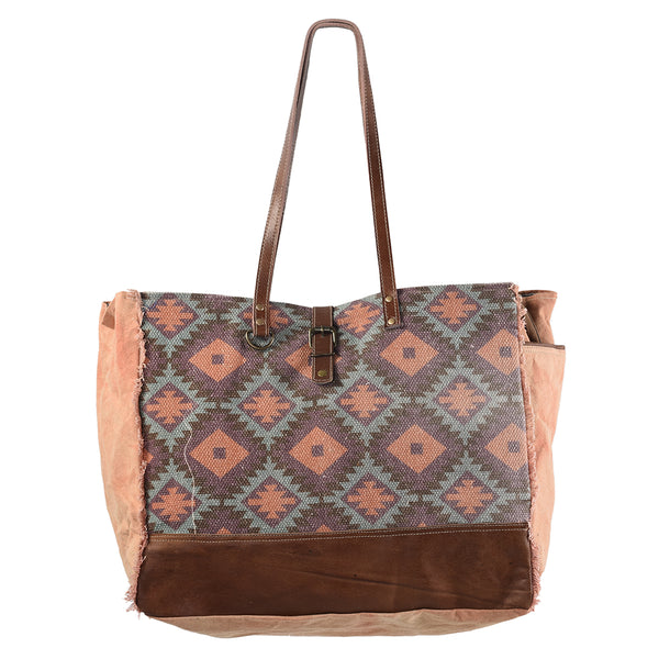 LC-KB234 Weekender Upcycled Canvas Ladies Bag
