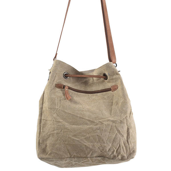 LC-KB270 Bucket Upcycled Canvas Ladies Bag