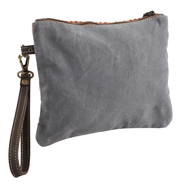 LC-KB274 Wristlet Upcycled Canvas Ladies Bag