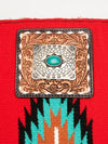 ADBGA271 American Darling Hand Tooled Leather Woven Southwestern Crossbody Purse
