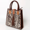 ADBGA279 American Darling Tote Bag Hair-On Cowhide Genuine Leather Hand Tooled