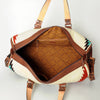 ADBG870 American Darling Hand Tooled Leather & Woven Saddle Blanket Western Duffel Bag