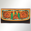 ADBGM102 Western Floral Tooled Leather Crossbody - Boho Rodeo Clutch
