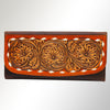 ADBGM102 Western Floral Tooled Leather Crossbody - by American Darling