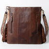 ADBGA283 American Darling Tooled Leather Saddle Blanket Stone Medallion Crossbody
