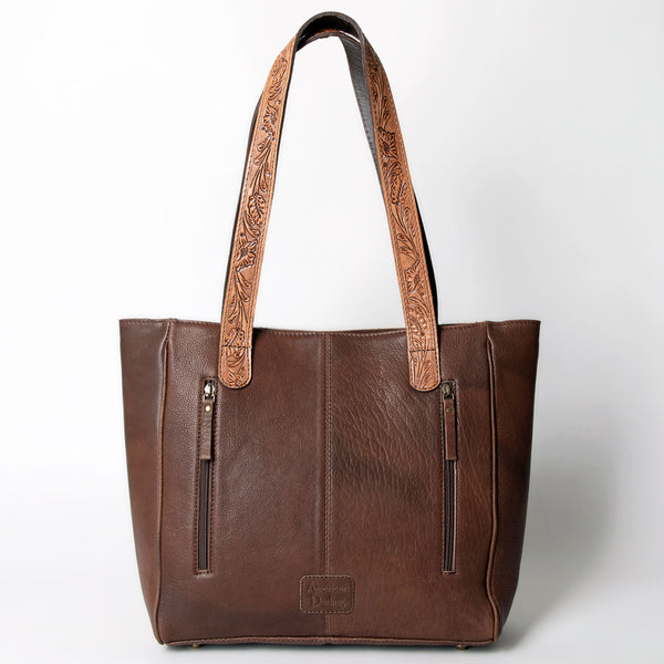 ADBGA284C American Darling Tote Bag Hair-On Cowhide Genuine Leather Hand Tooled Embroidery