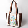 ADBGA284C American Darling Tote Bag Hair-On Cowhide Genuine Leather Hand Tooled Embroidery