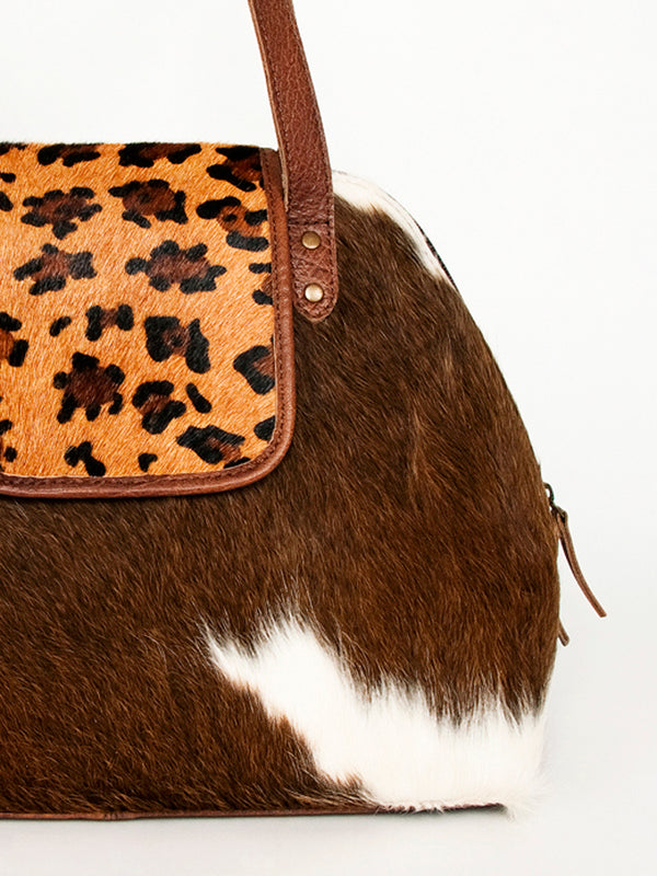 ADBG881A American Darling Western Tote Bag with Premium Hair-On Cowhide and Genuine Leather