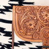 ADBG882 American Darling Western Tote Bag with Hand Tooled Floral and Hand-Woven Saddle Blanket