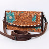ADBG889 American Darling Hand Tooled Leather Wallet | Western Tooled Crossbody Wallet