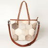 ADBG533 American Darling Handcrafted Hair-On Cowhide Western Leather Tote Bag
