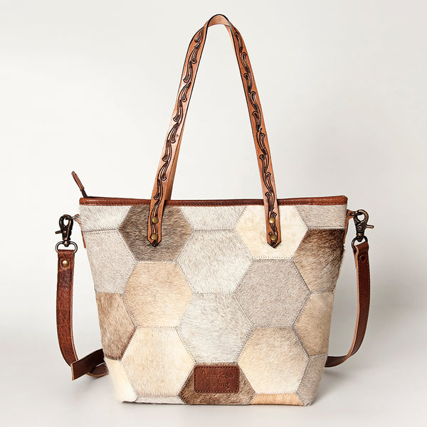 ADBG533 American Darling Handcrafted Hair-On Cowhide Western Leather Tote Bag