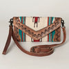 ADBG906 American Darling Handcrafted Hand Tooled Leather Saddle Blanket Envelope