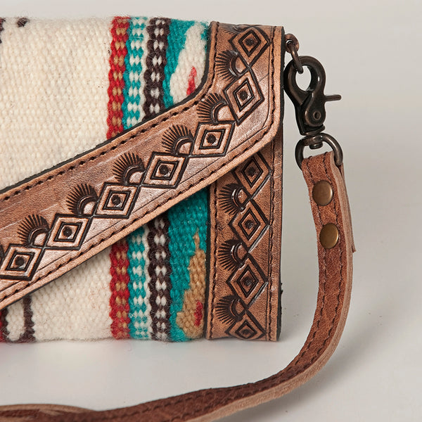 ADBG906 American Darling Handcrafted Hand Tooled Leather Saddle Blanket Envelope