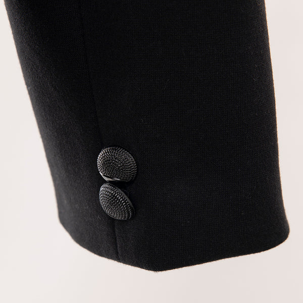 ADBZ012 American Darling Hand-Tooled Leather Western Blazer - Black Floral Accent