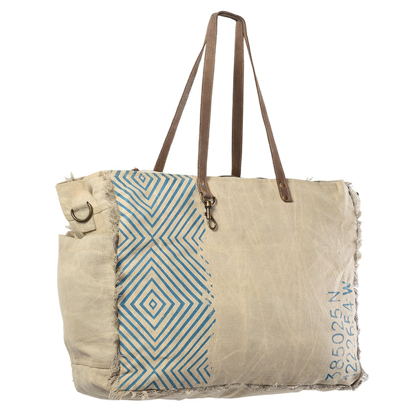 LC-KB326 Weekender Upcycled Canvas Ladies Bag