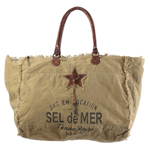 LC-KB334 Weekender Upcycled Canvas Ladies Bag
