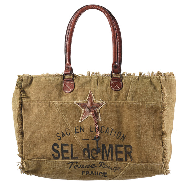 LC-KB331 Weekender Upcycled Canvas Ladies Bag