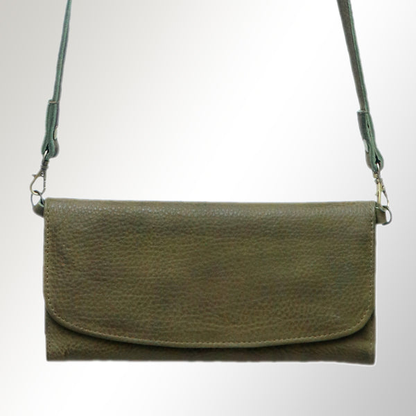 ADBGM112 Minimalist Genuine Leather Clutch Crossbody Bag