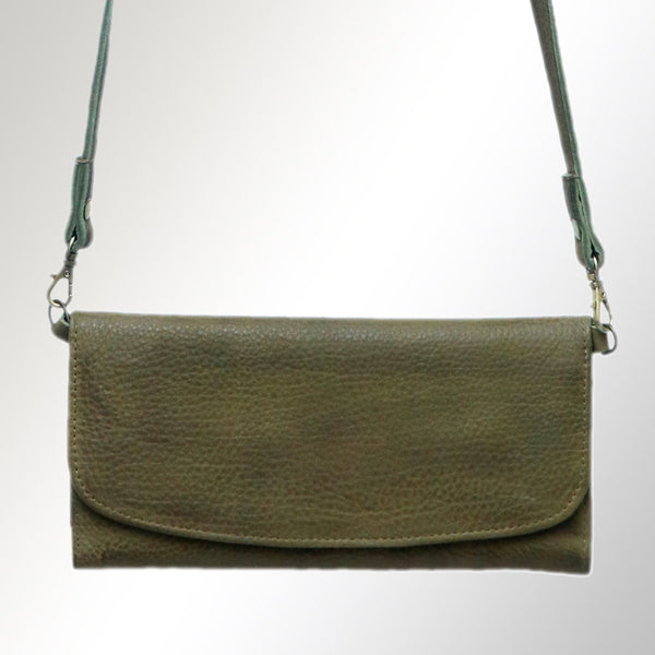 ADBGM112 Minimalist Genuine Leather Clutch Crossbody Bag