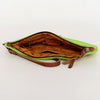 ADBG344 American Darling Western Leather Wristlet Bag with Hair-On Cowhide and Inlay