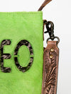 ADBGS192 Large Crossbody Genuine Western Leather Women Bag Sage