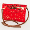 ADBGS178 Red Metallic Cowhide Envelope Crossbody - Western Leather Purse