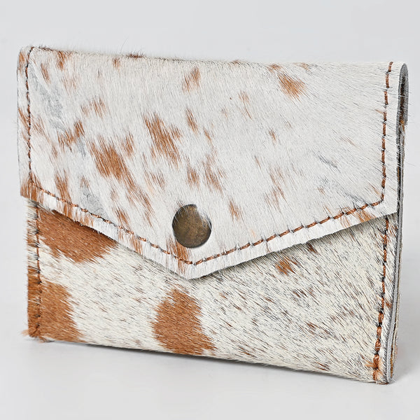 LC-ADBGZ141 Hair-On Cowhide Coin Purse - Western Leather Mini Wallet