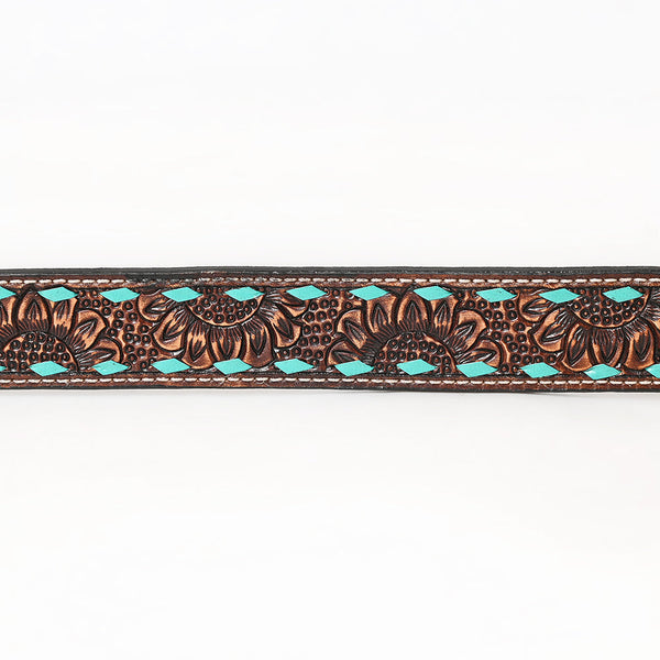 BER169-Hand Carved Western leather Belt