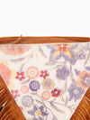 ADBG935 American Darling Western Leather Cross body Bag with Hair-On Cowhide and Long Fringes
