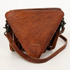 ADBG935 American Darling Western Leather Cross body Bag with Hair-On Cowhide and Long Fringes