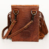 ADBG943 American Darling Handcrafted Hand Tooled Floral Leather Cell phone holder
