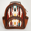 ADBG944 American Darling Handcrafted Backpack with Hand Woven Saddle Blanket and Genuine Leather