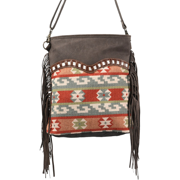 LC-KB363 Large Crossbody Upcycled Canvas Ladies Bag