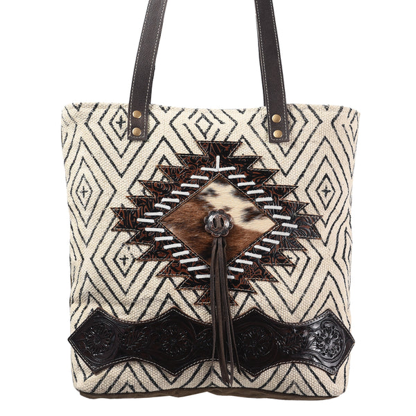 LC-KB370 Tote Upcycled Canvas Ladies Bag