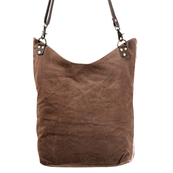 LC-KB374 Large Crossbody Upcycled Canvas Ladies Bag