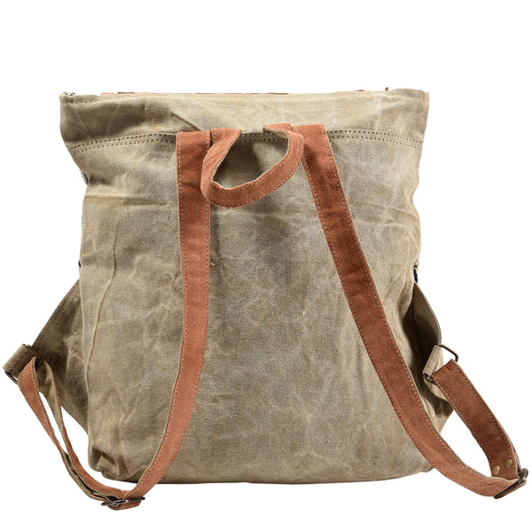 LC-KB381Backpack Upcycled Canvas Ladies Bag