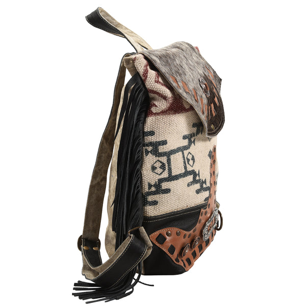 LC-KB388 Backpack Upcycled Canvas Ladies Bag