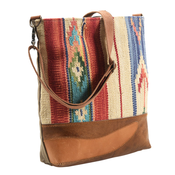 LC-KB402 Large Crossbody Upcycled Canvas Ladies Bag