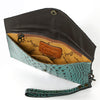 ADBG968 American Darling Crocodile Embossed Western Leather Wallet