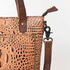 ADBG969 American Darling Exotic Embossed Leather Crossbody Vertical Tote Bag