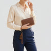 SWC455 Bellarosa - Luxury Leather Continental Wristlet