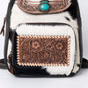 SKBG158BACKPACK Harness Skirting Leather with Hand Carving Ladies Bag H15XW11XD3.5 SKBG158
