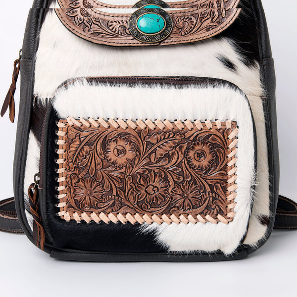 SKBG158BACKPACK Harness Skirting Leather with Hand Carving Ladies Bag H15XW11XD3.5 SKBG158