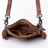 ADBG981 Hair-On Cowhide Leather Crossbody Fringe Bag Western Handcrafted by American Darling