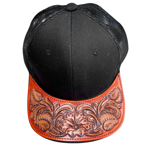 LC-ADCP101B Genuine Western Leather Men Women Cap