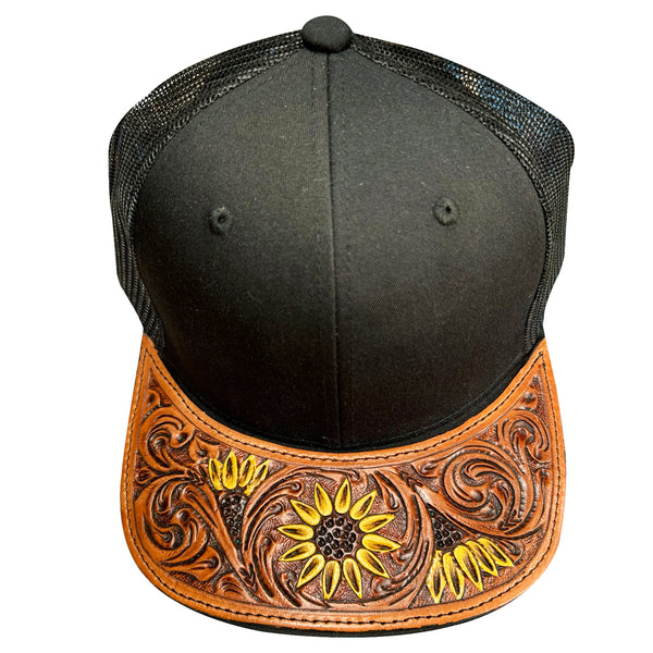 LC-ADCP101E Genuine Western Leather Men Women Cap
