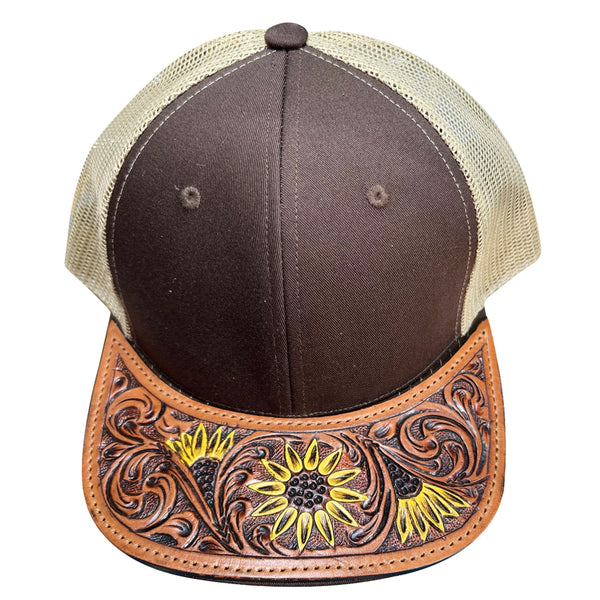 LC-ADCP102E Genuine Western Leather Men Women Cap