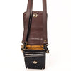 ADBGF110 Western Cellphone Holder - Genuine Leather Bag with Hair-On Hide & Tooling