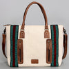 ADBG1002 American Darling Handwoven Saddle Blanket Western Tote Bag Leather Strap